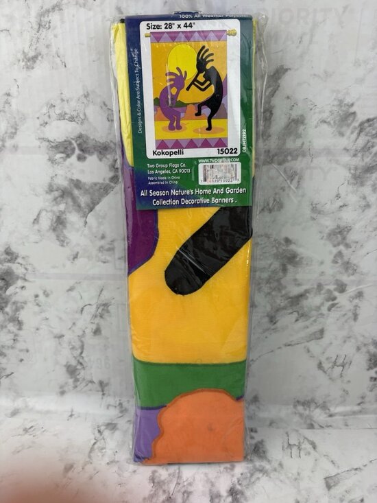 Two Group Flag Co. Other - NIP Two Group Flag Co The World Of Color Kokopelli Native American 15022 28"X44"